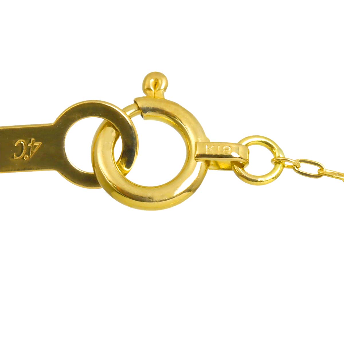 Diamond Necklace 18K Yellow Gold 750