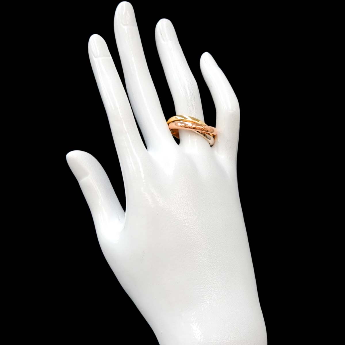 Trinity MM Ring 18K YG WG PG 750 Size62 9.5-9.75(US)
