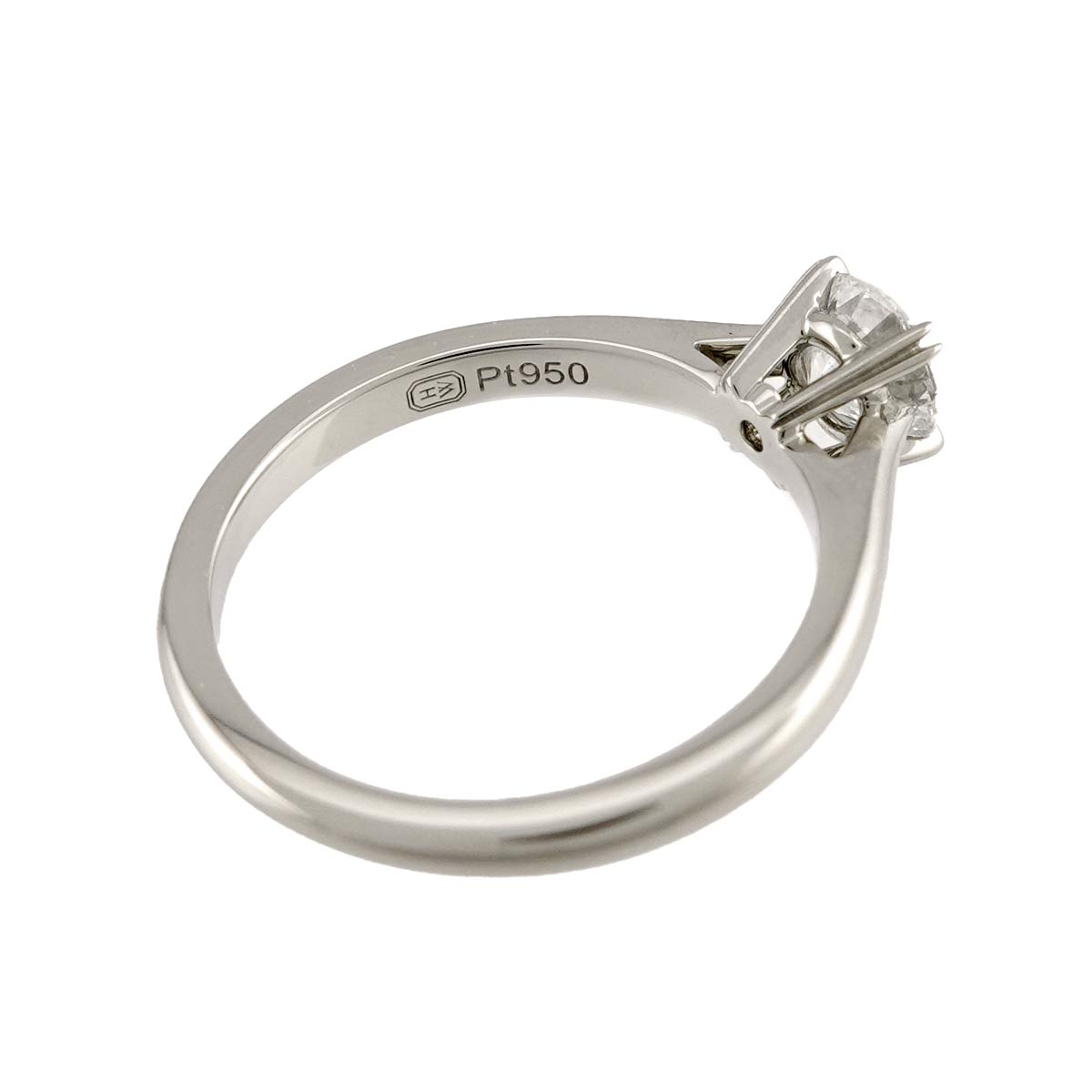 Diamond 0.59ct E/VVS2/3EX Ring Pt 4.5-4.75(US)