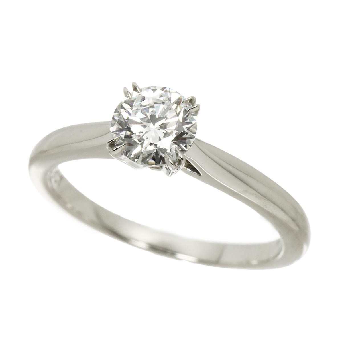 Diamond 0.59ct E/VVS2/3EX Ring Pt 4.5-4.75(US)