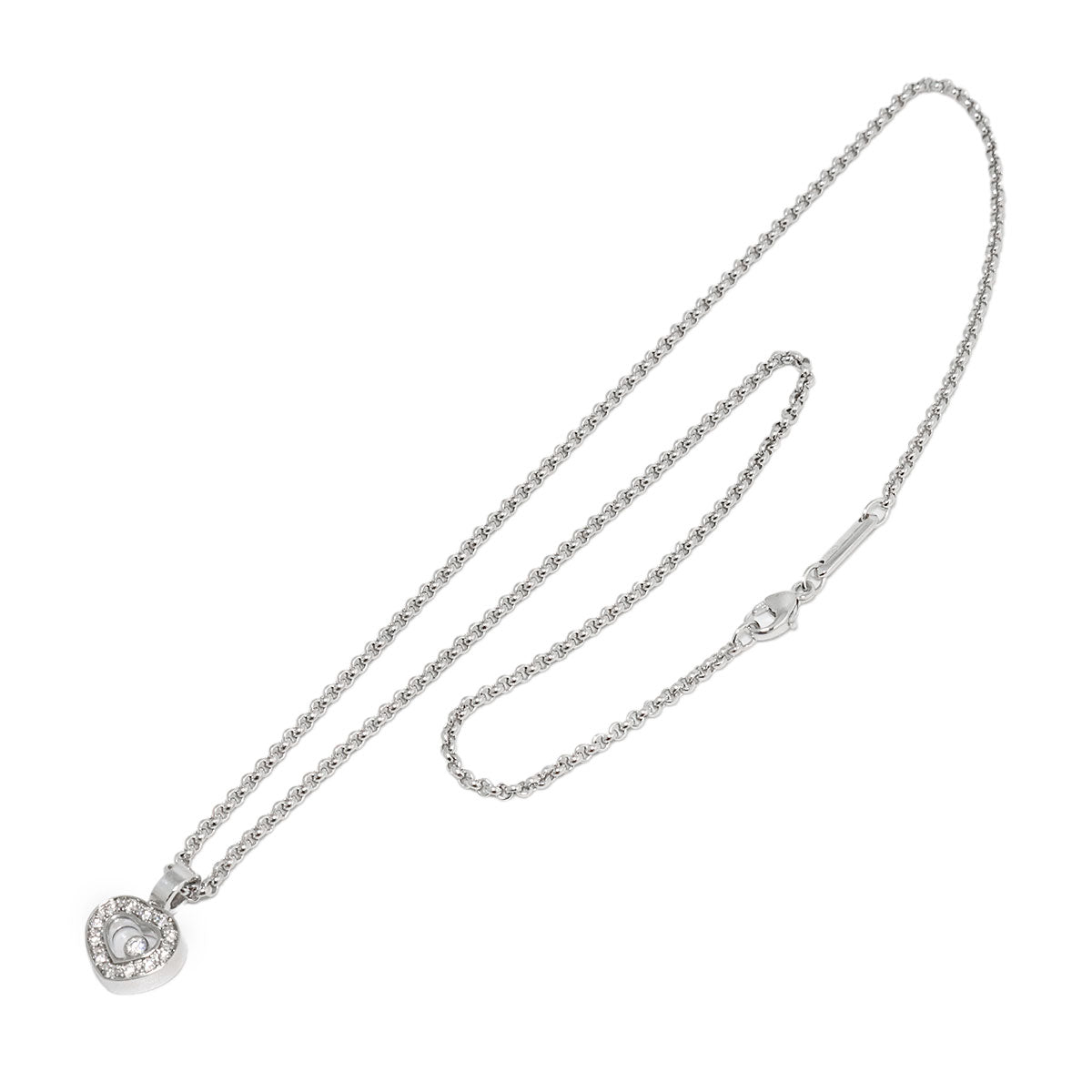 Happy Diamond Necklace 18K White Gold 750