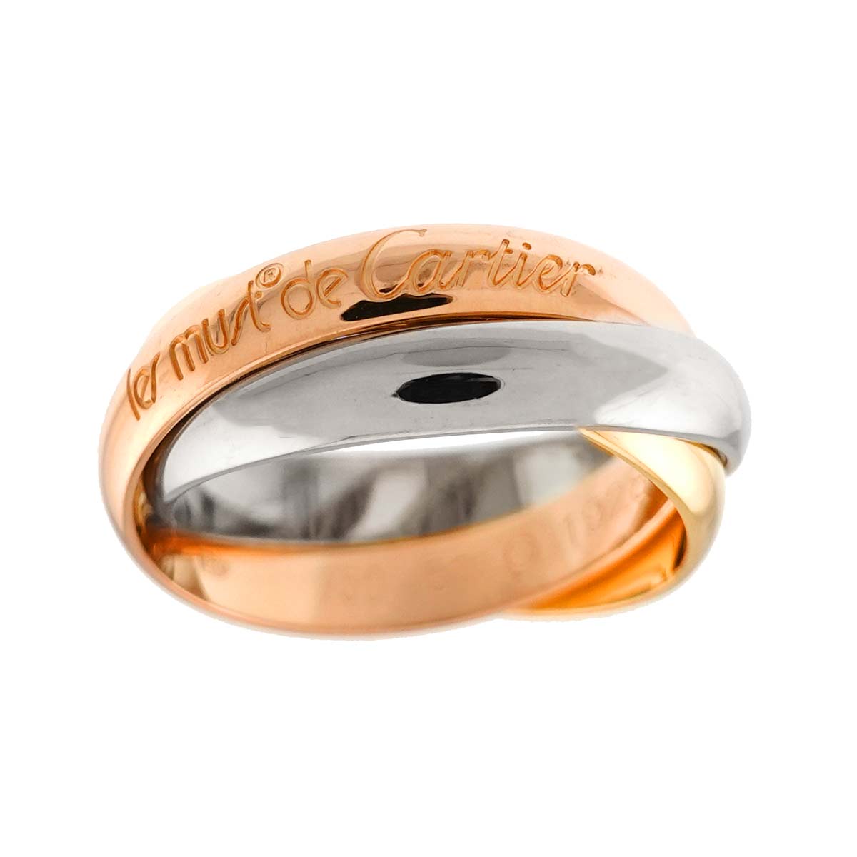 Trinity MM Ring 18K YG WG PG 750 Size51 5.5-5.75(US)