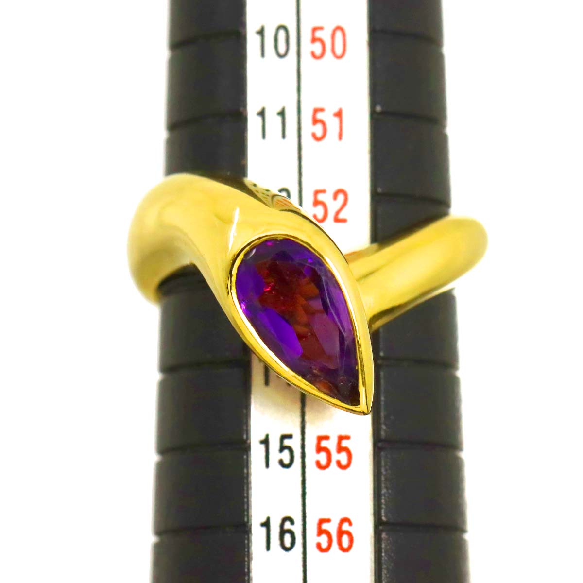 Amethyst Ring 18K YG 750 Size6.25-6.5(US)