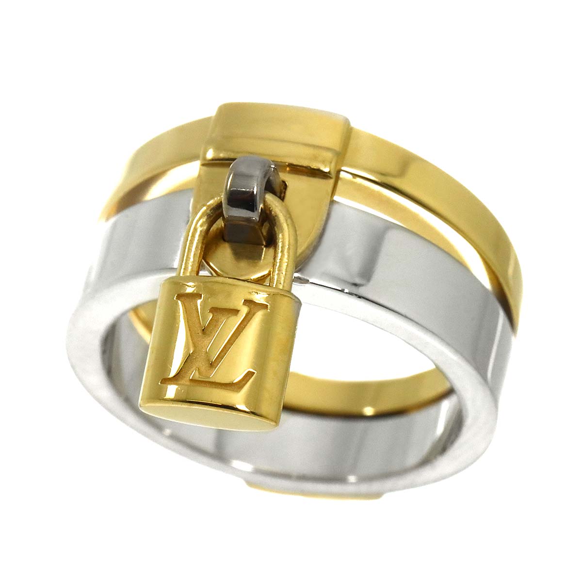Berg Lockit Ring 18K YG WG 750 Size49 4.5(US)