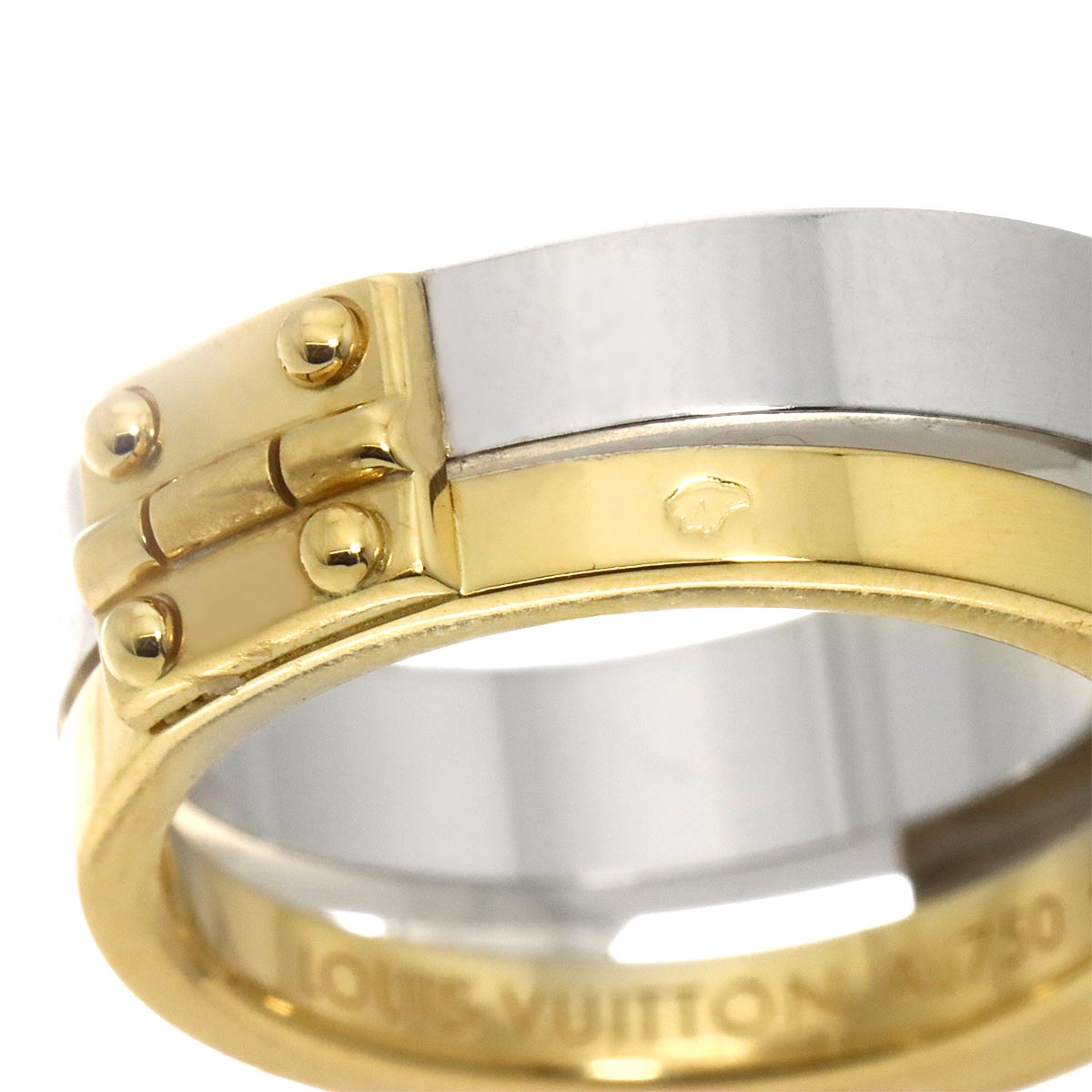 Berg Lockit Ring 18K YG WG 750 Size49 4.5(US)
