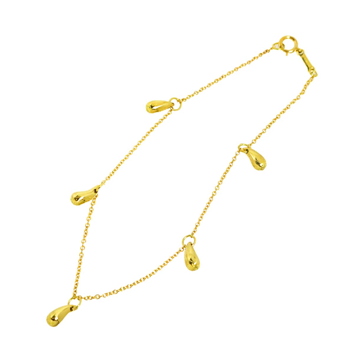 Teardrop 5P Bracelet 18K Yellow Gold 750