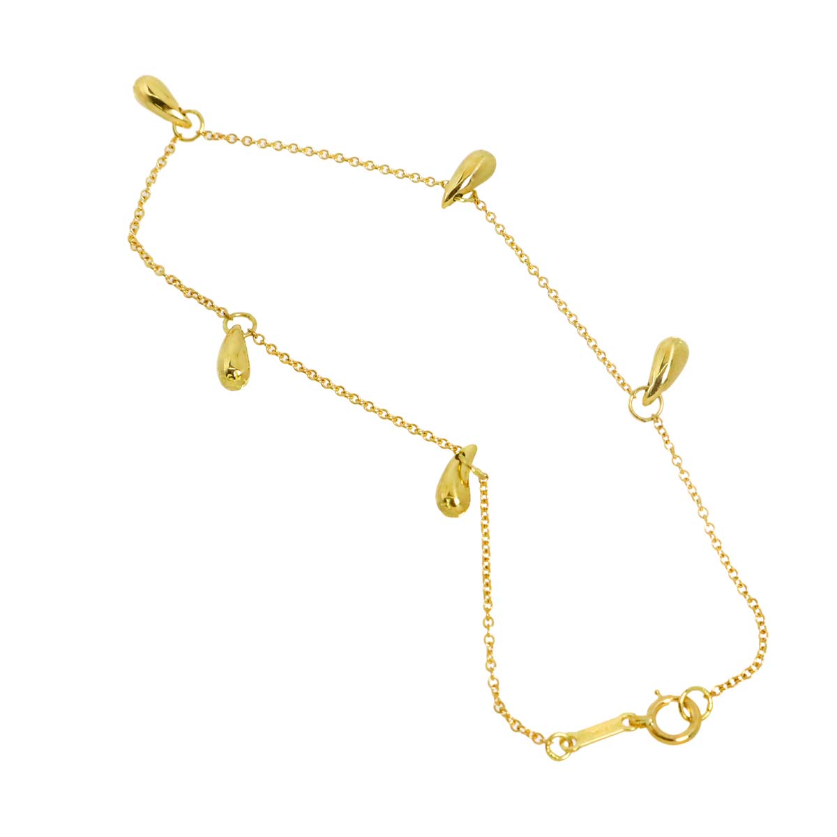 Teardrop 5P Bracelet 18K Yellow Gold 750