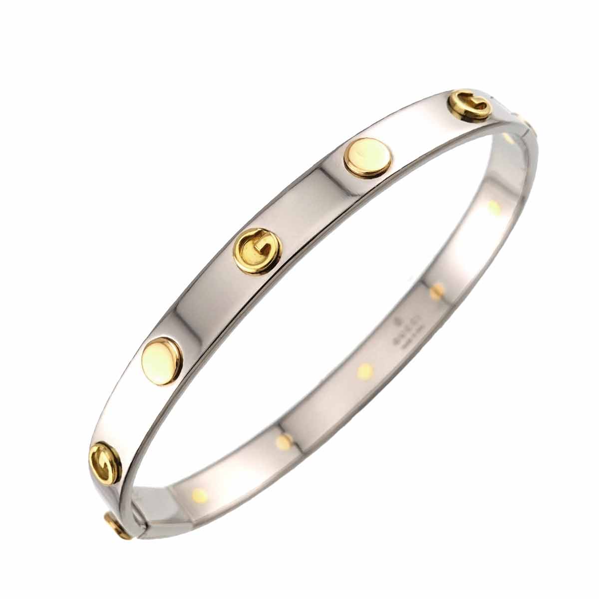 G Logo Bracelet 18K Yellow Gold 750 SS size17
