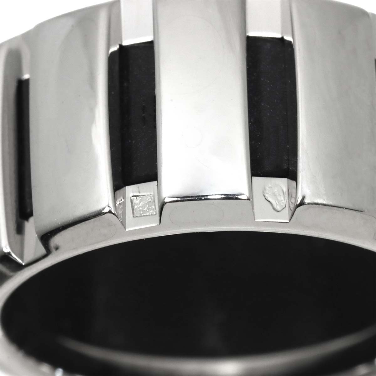 Classone Diamond Ring 18K K18 WG 750 Rubber Size52 5.5-5.75(US)