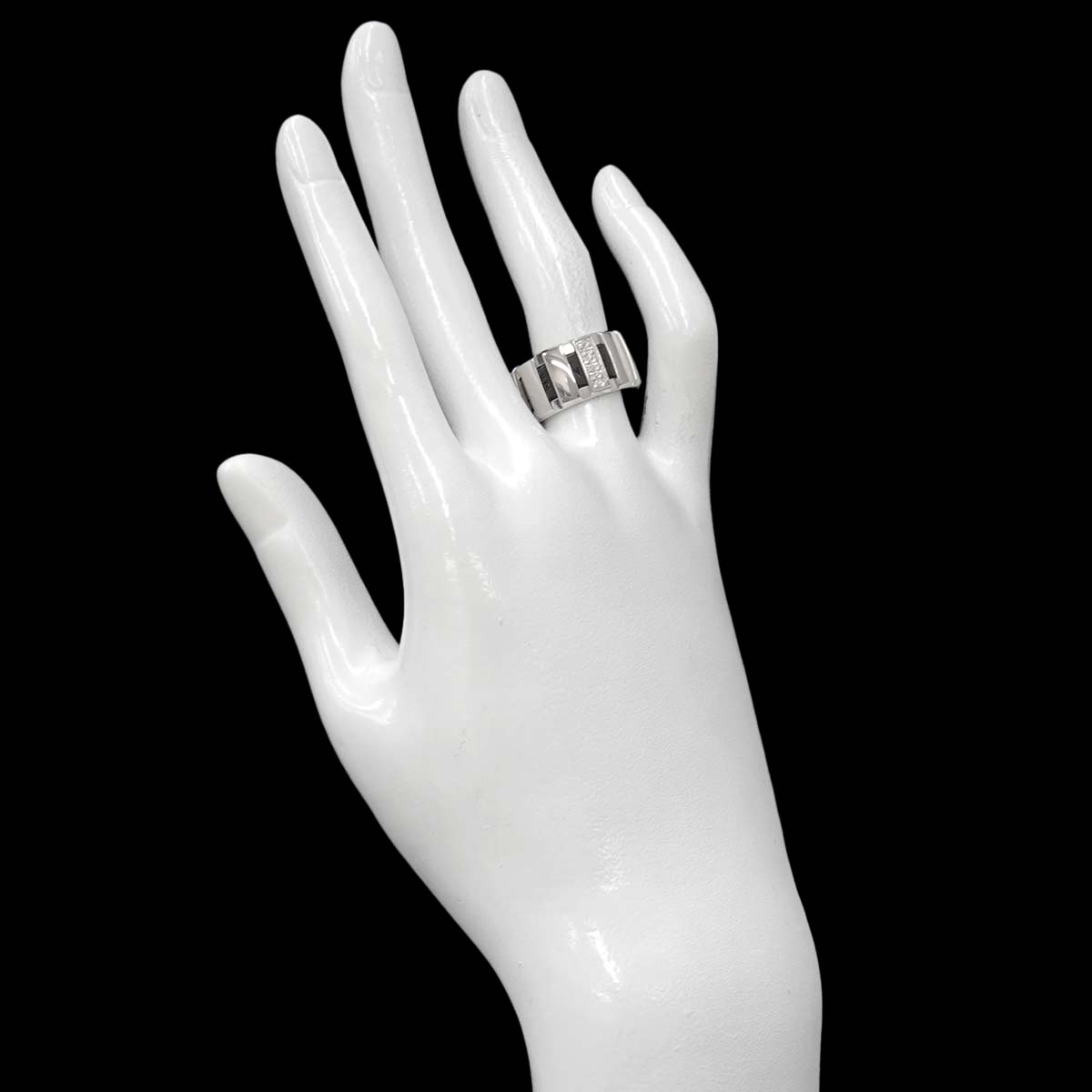 Classone Diamond Ring 18K K18 WG 750 Rubber Size52 5.5-5.75(US)