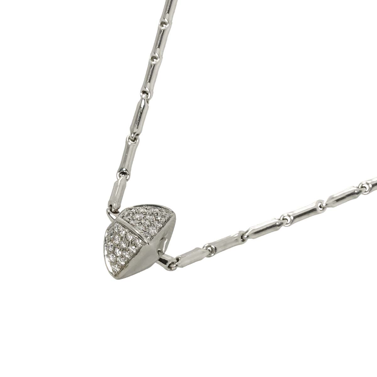 Diamond Necklace 18K WG 750