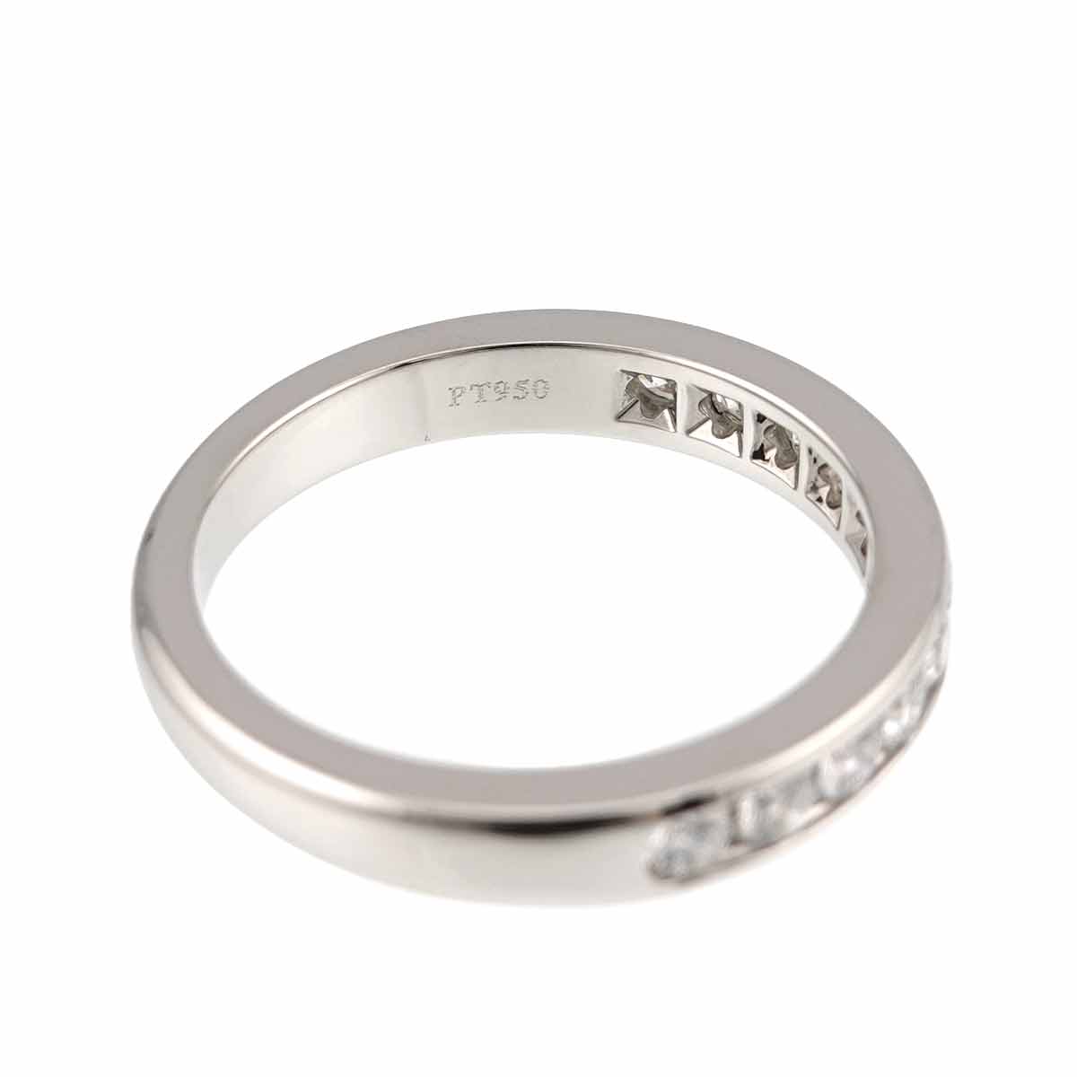 Half Diamond Ring Pt Platinum Size5.25(US)