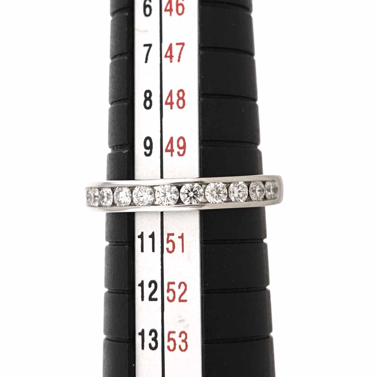 Half Diamond Ring Pt Platinum Size5.25(US)
