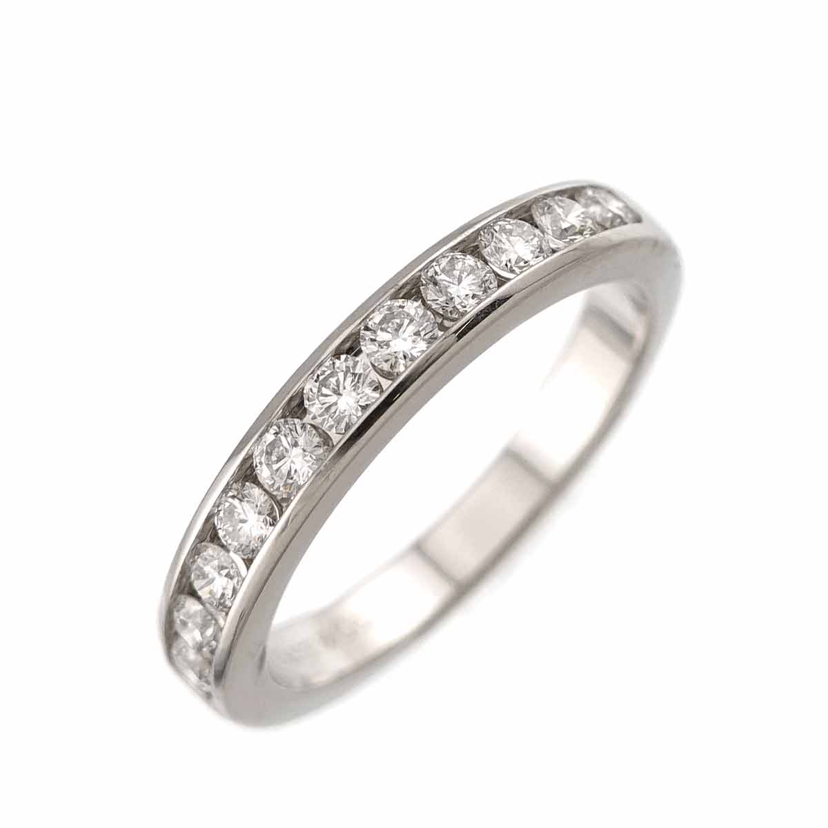 Half Diamond Ring Pt Platinum Size5.25(US)