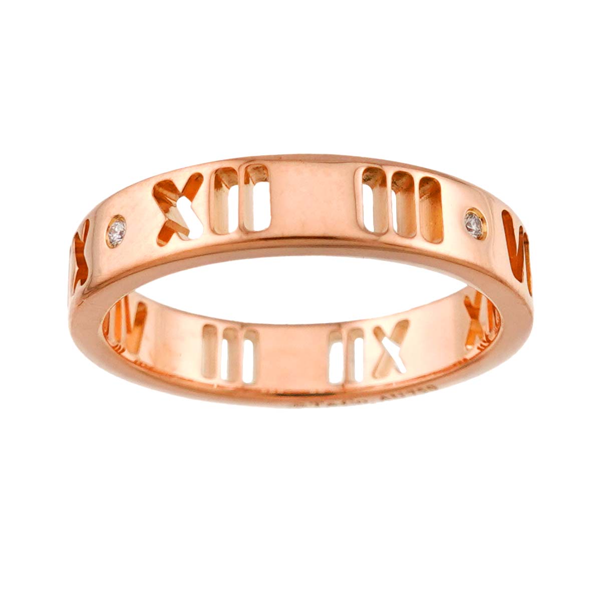 Atlas Ring Diamond 18K PG Pink Gold 750 Size4-4.75(US)
