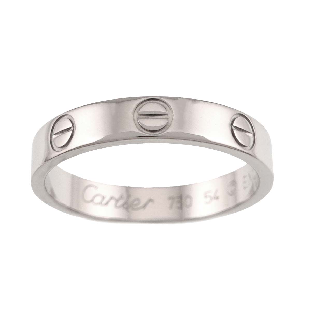 Mini Love Ring 18K White Gold 750 size54 6.75(US)