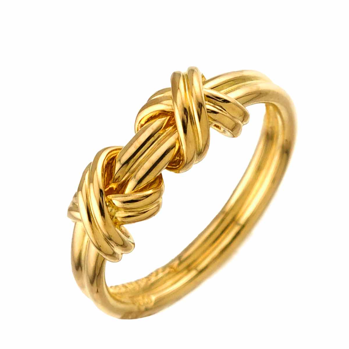 Signature Ring 18K Yellow Gold 750 size4-4.5(US)