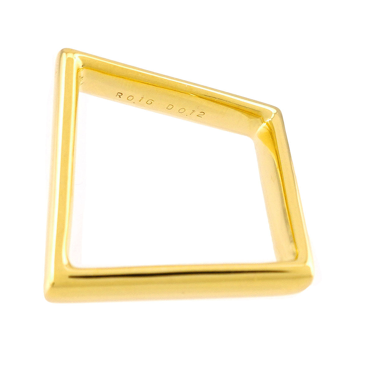 Ruby 0.16ct Diamond 0.12ct Ring 18K YG 750 Size6-6.25(US)