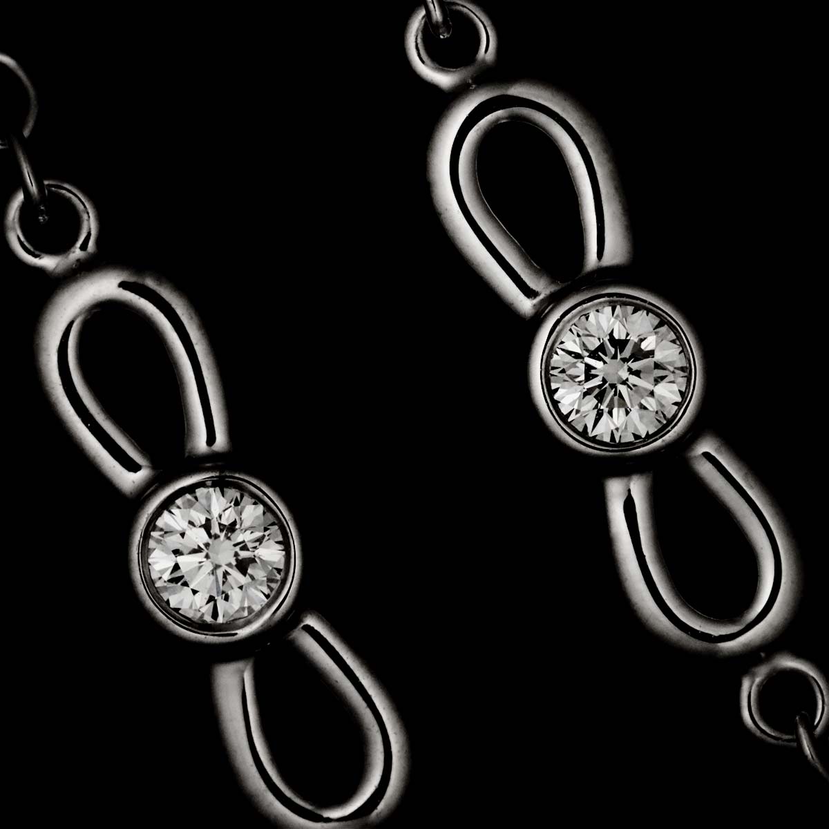 Diamond Bracelet 18K White Gold 750