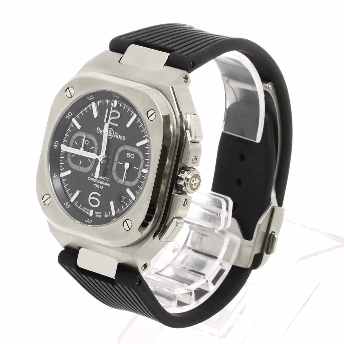 BELL & ROSS BR05 CHRONO BLUE STEEL BR05C-BL-ST Automatic Date