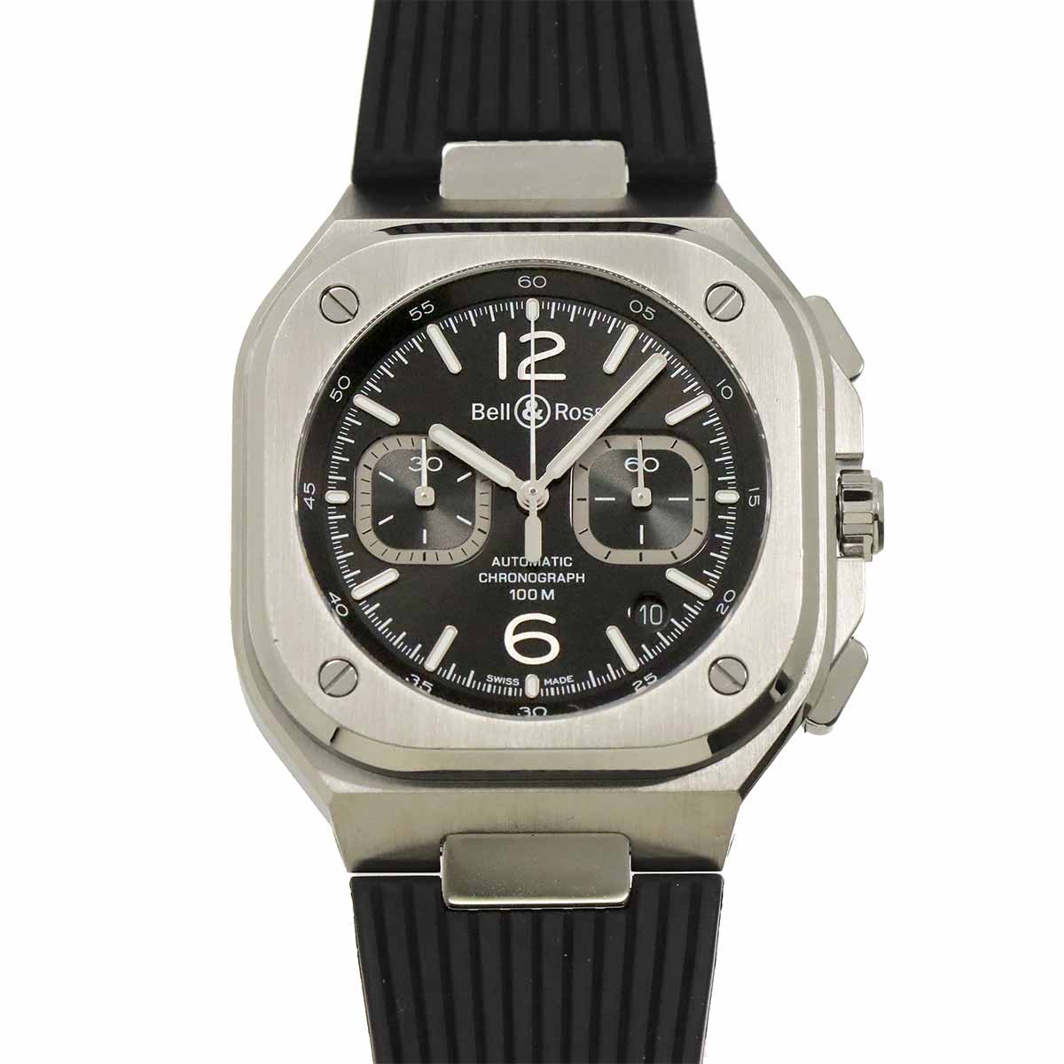 BELL & ROSS BR05 CHRONO BLUE STEEL BR05C-BL-ST Automatic Date