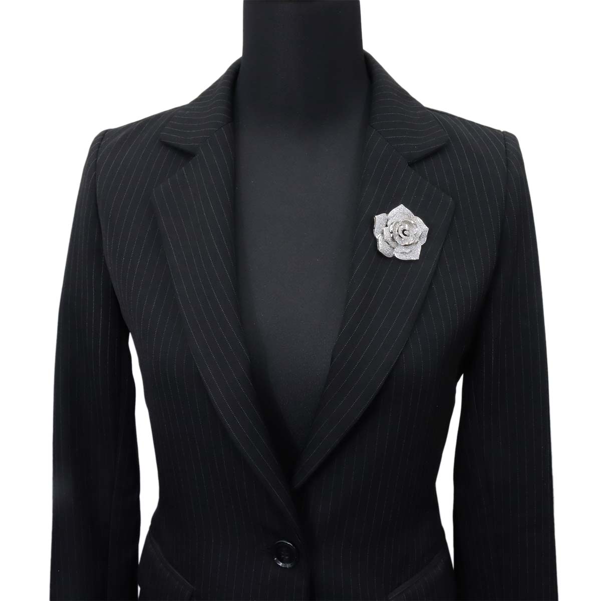 Diamond 3.10ct Brooch Pendant Top 18K WG Wheite Gold 750