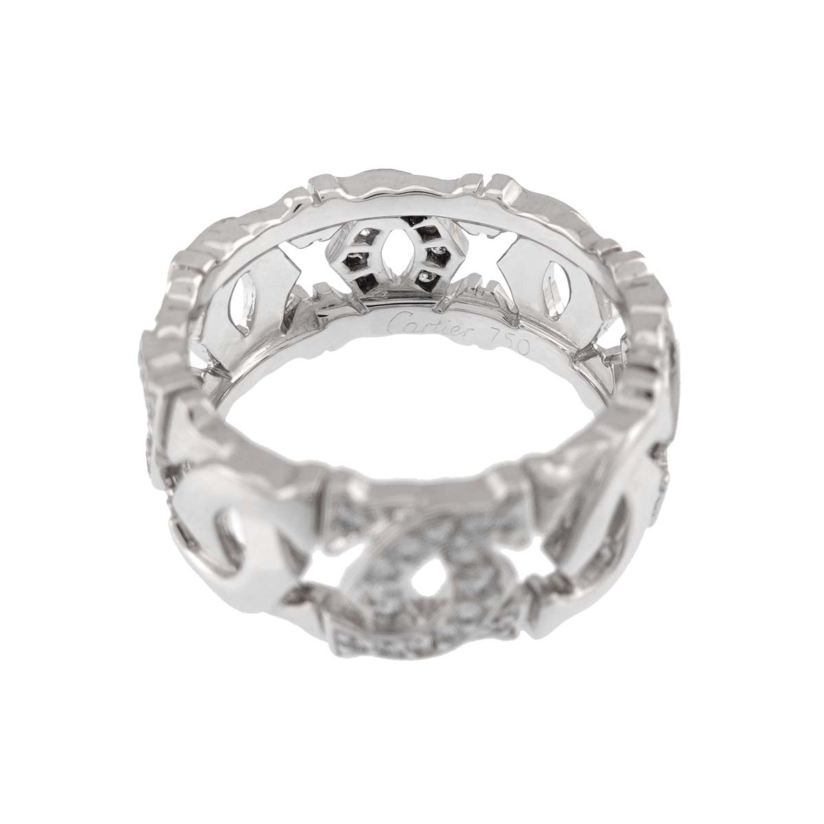 Diamond Ring 18K White Gold 750 size50 5-5.25(US)