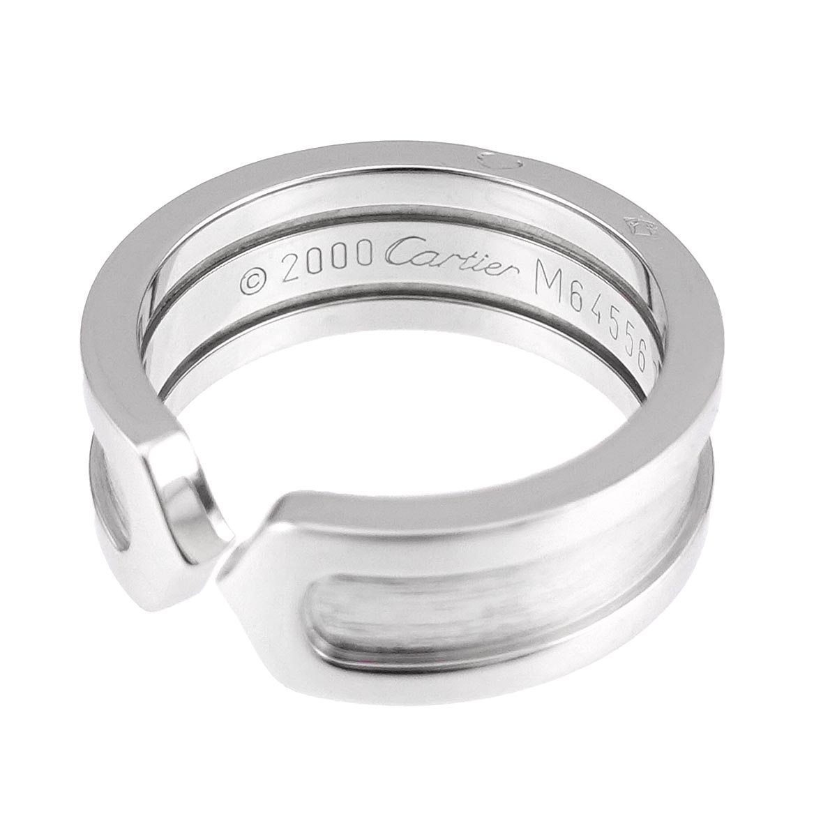 C2 SM Ring 18K WG 750 Size48 4.5(US)