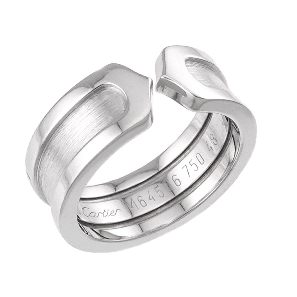 C2 SM Ring 18K WG 750 Size48 4.5(US)