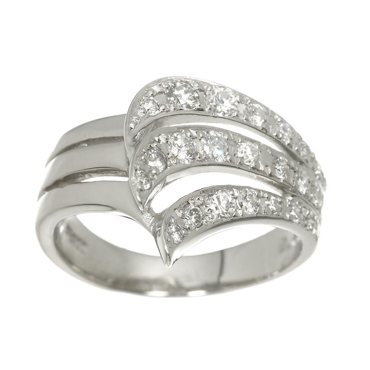 Diamond 0.47ct Ring Pt size5.5-5.75(US)