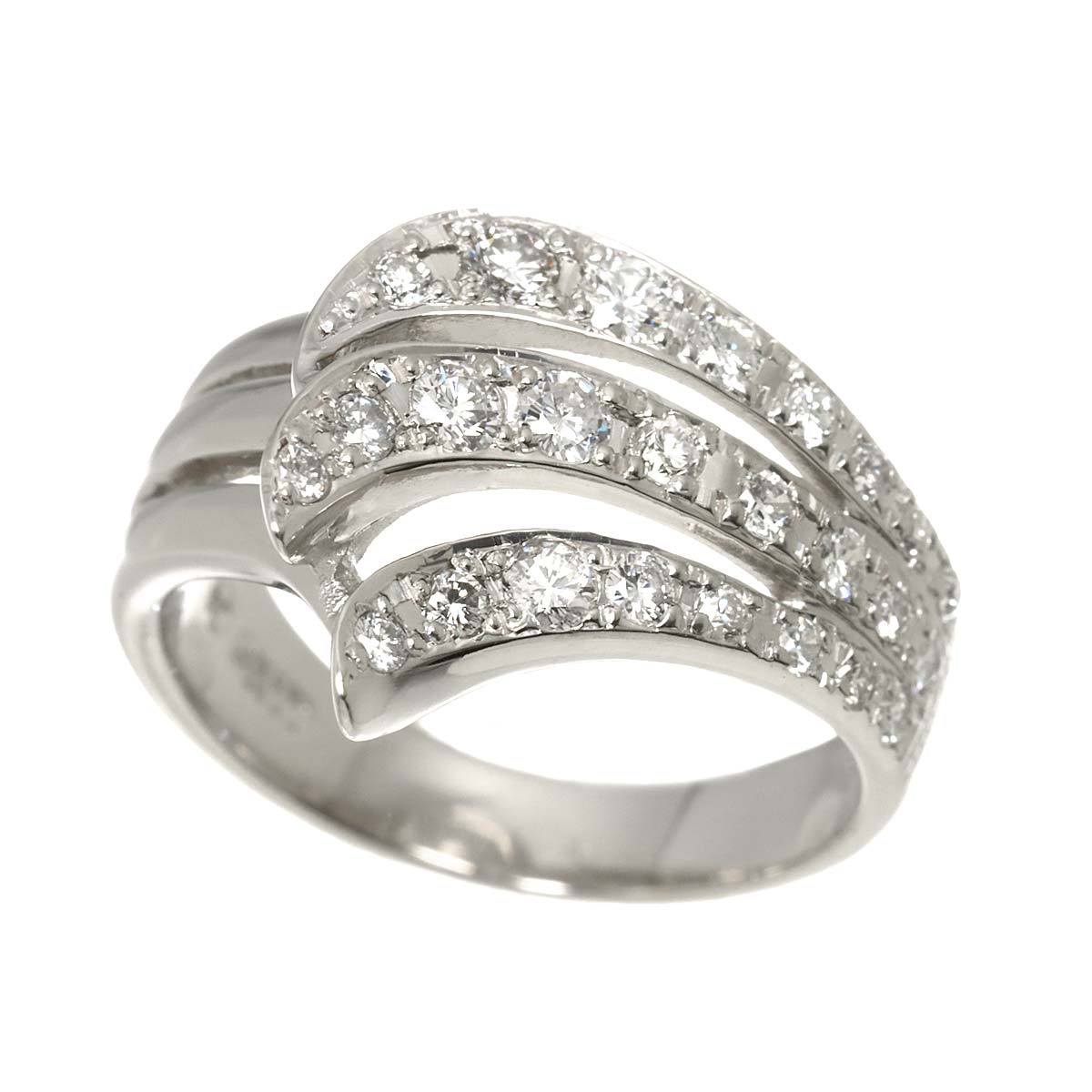 Diamond 0.47ct Ring Pt size5.5-5.75(US)