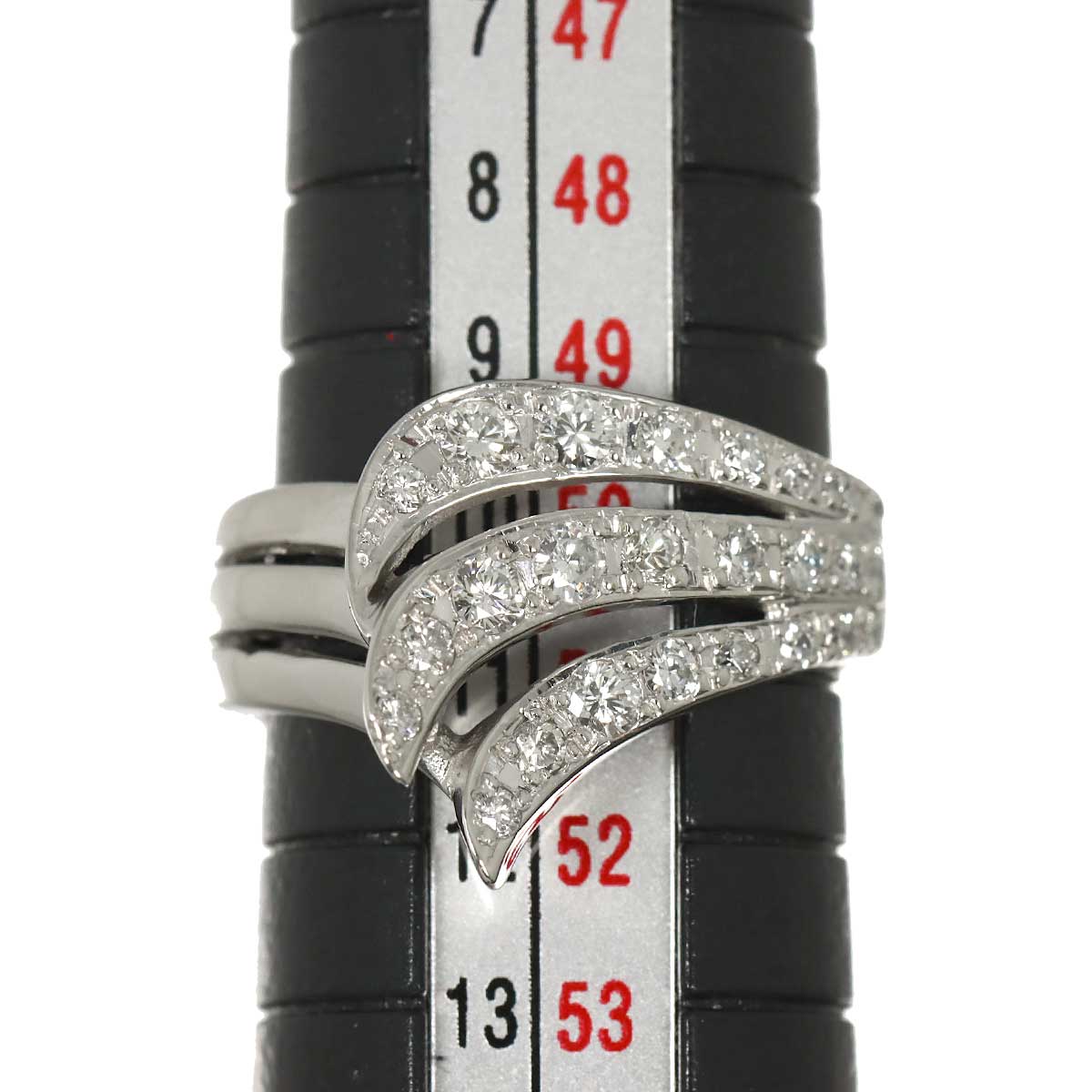 Diamond 0.47ct Ring Pt size5.5-5.75(US)