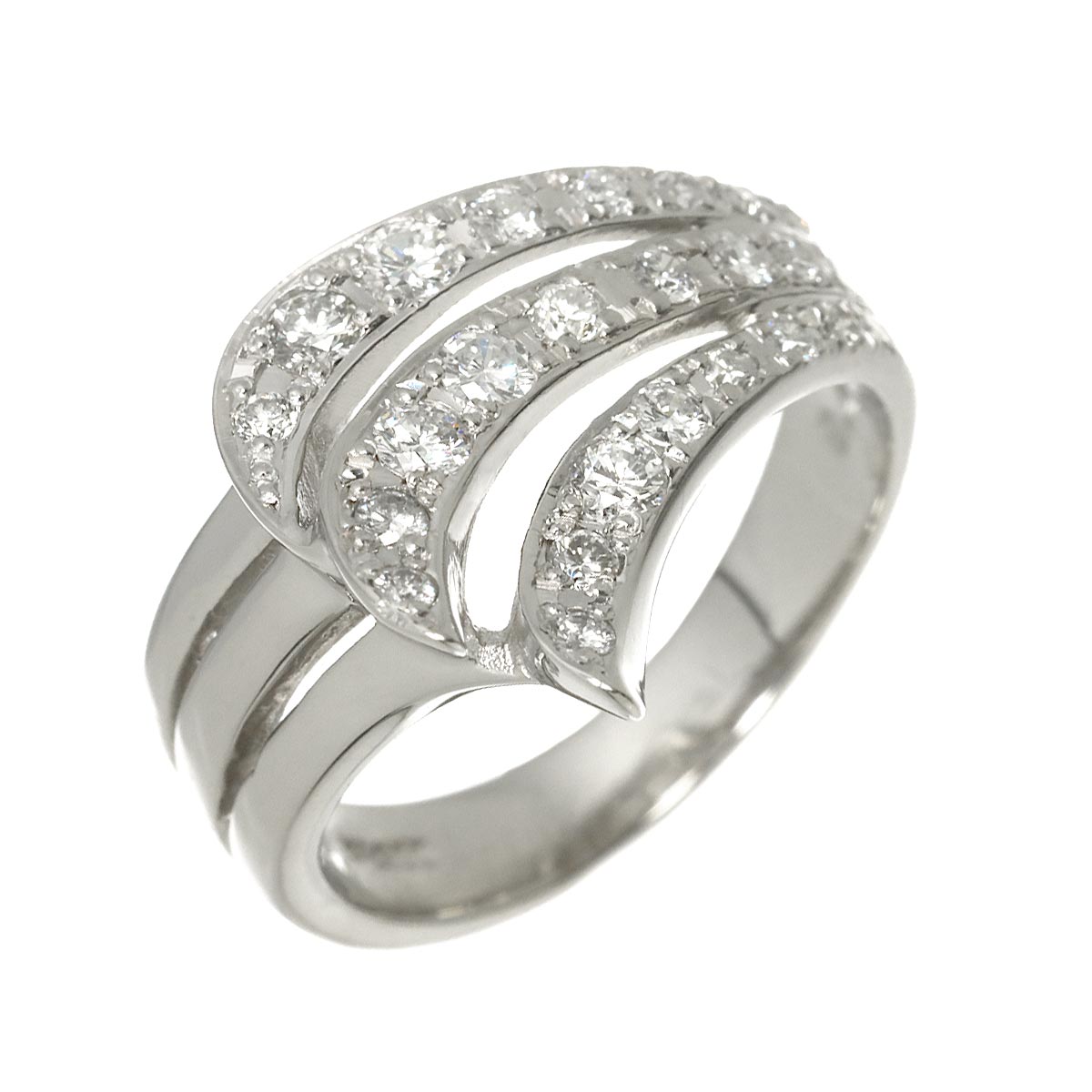 Diamond 0.47ct Ring Pt size5.5-5.75(US)