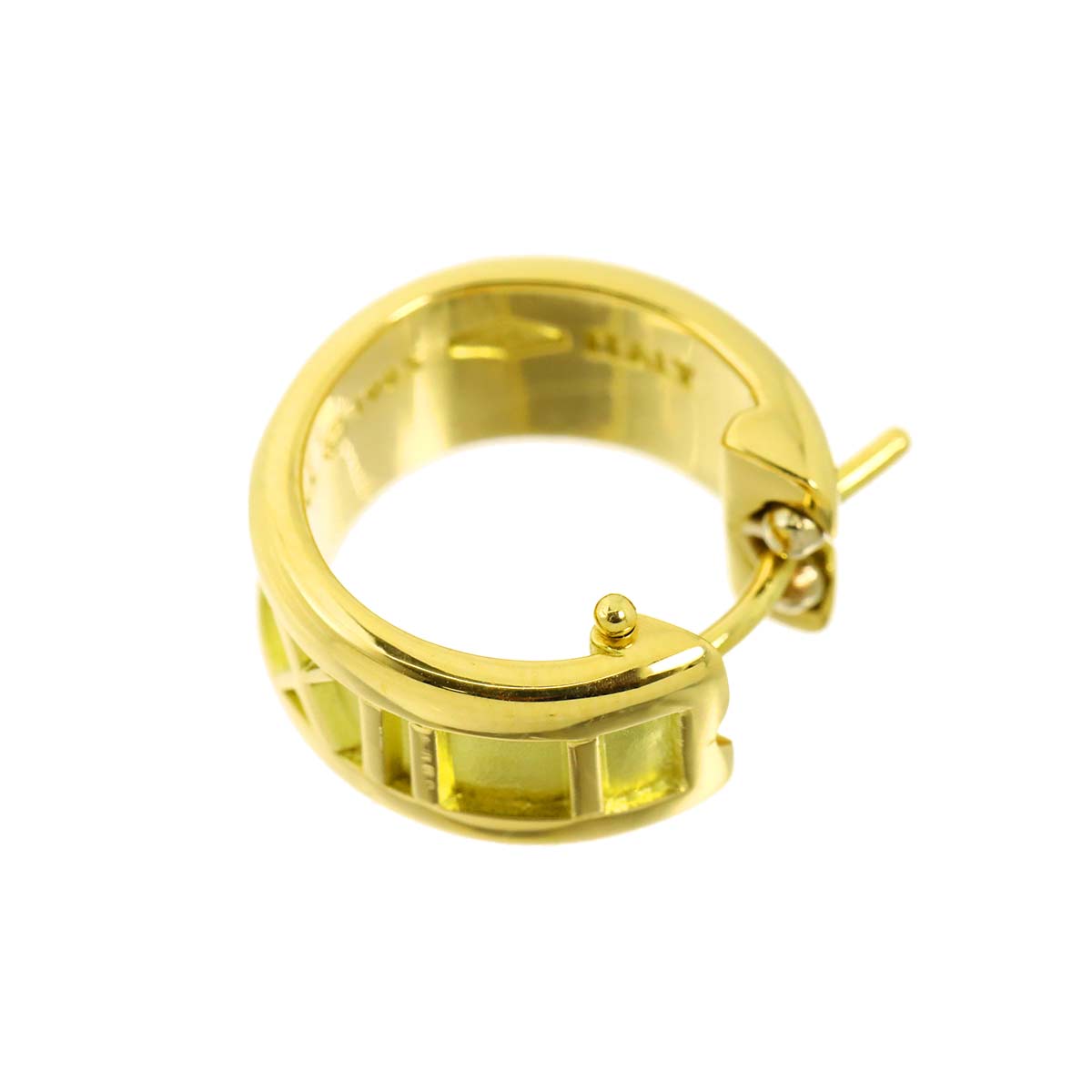 Atlas Earring Pierced 18K YG 750 One Piece only