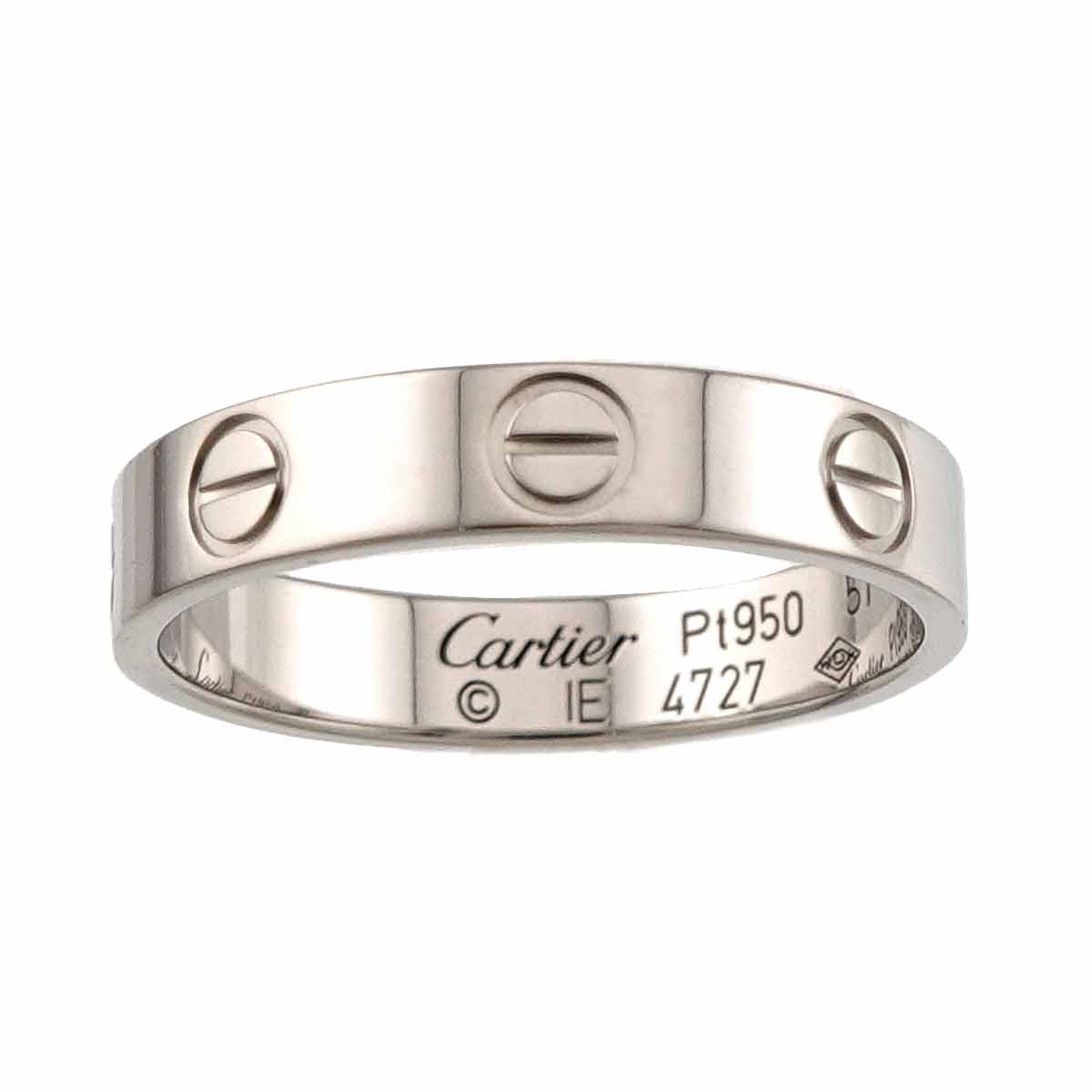 Mini Love Ring 18K White Gold 750 size51 5.5-5.75(US)