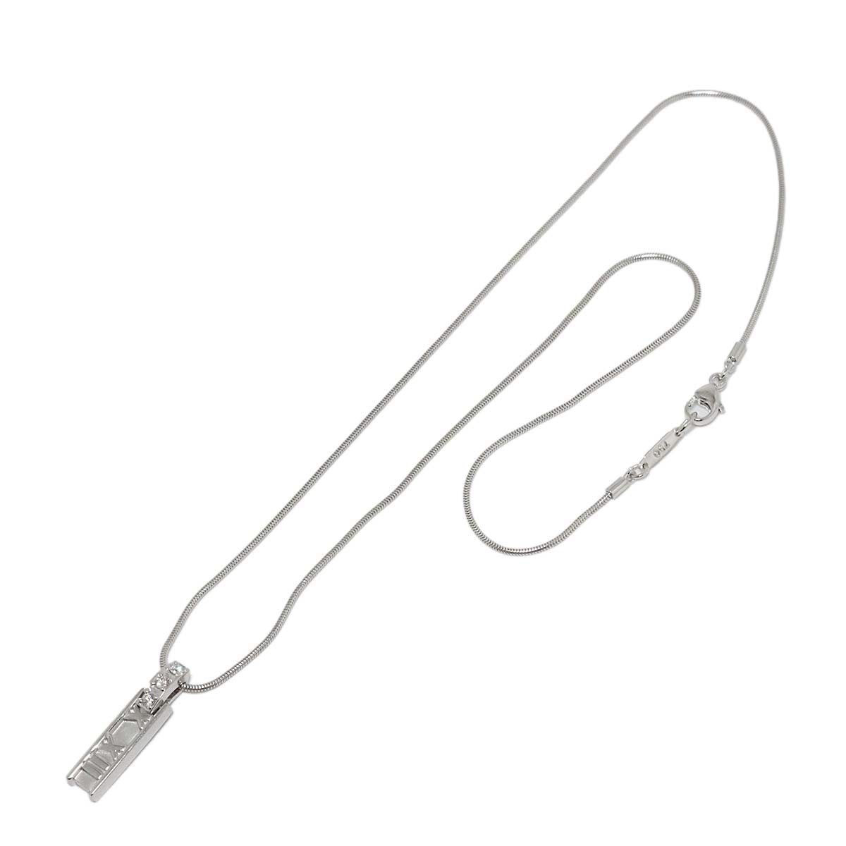 Atlas Diamond Necklace 18K White Gold 750