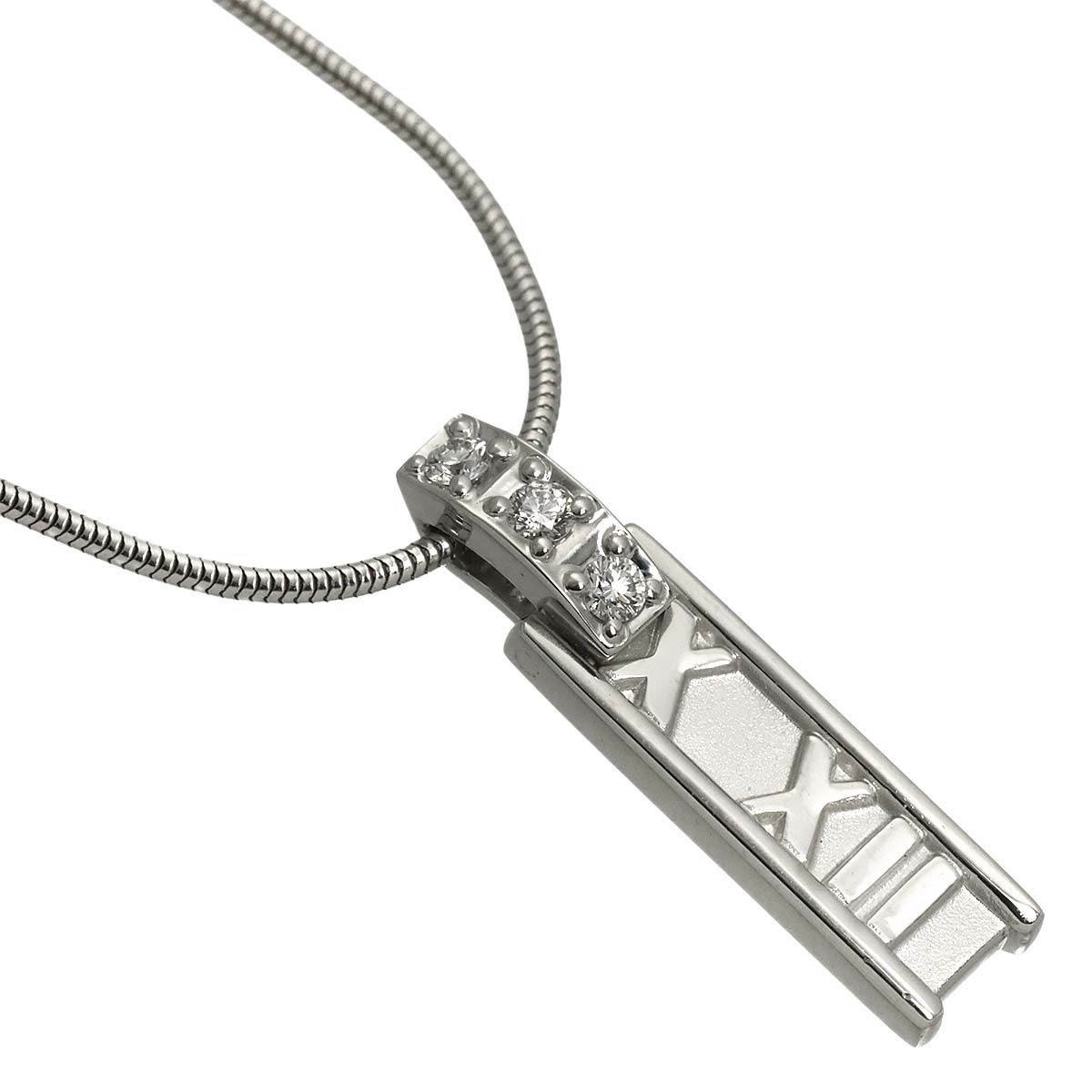 Atlas Diamond Necklace 18K White Gold 750