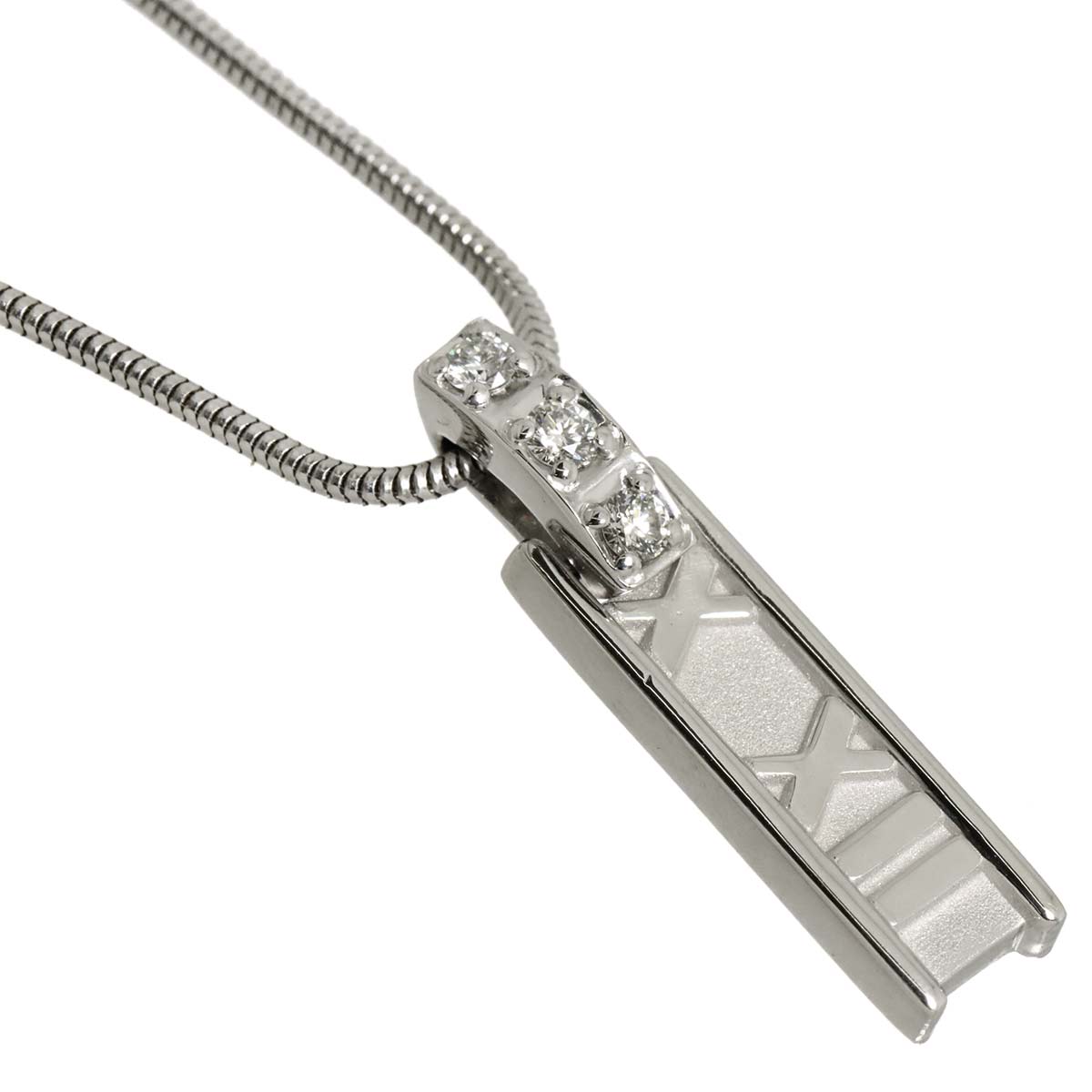 Atlas Diamond Necklace 18K White Gold 750