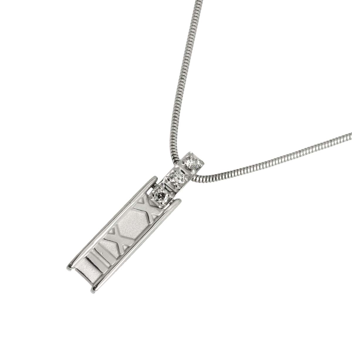 Atlas Diamond Necklace 18K White Gold 750