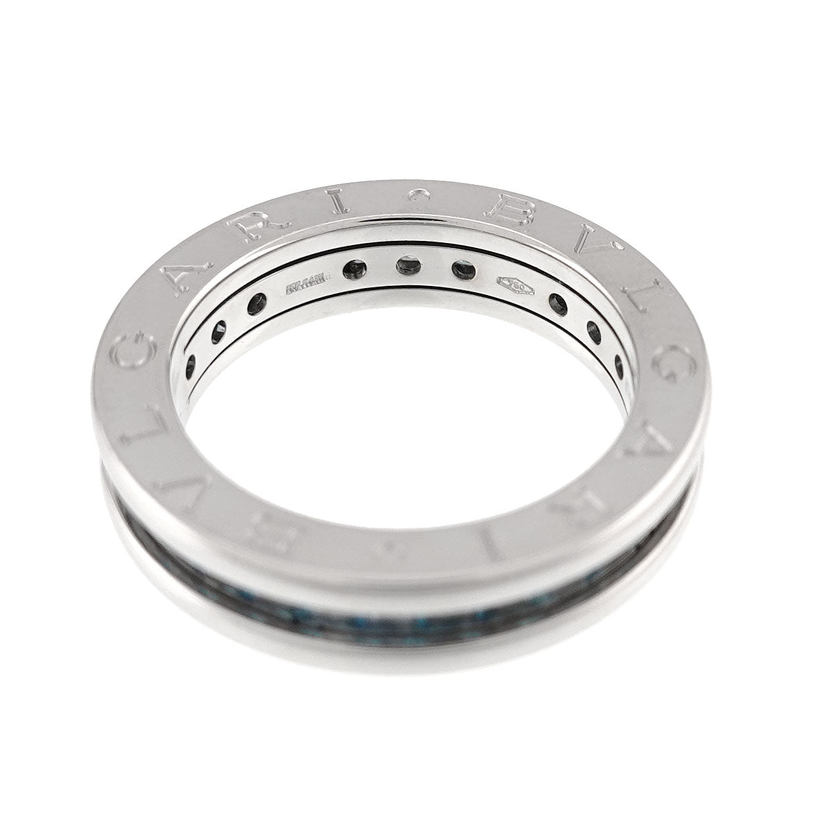 B-ZERO1 1 BAND Topaz Ring 18K White Gold 750 Size52 6(US)