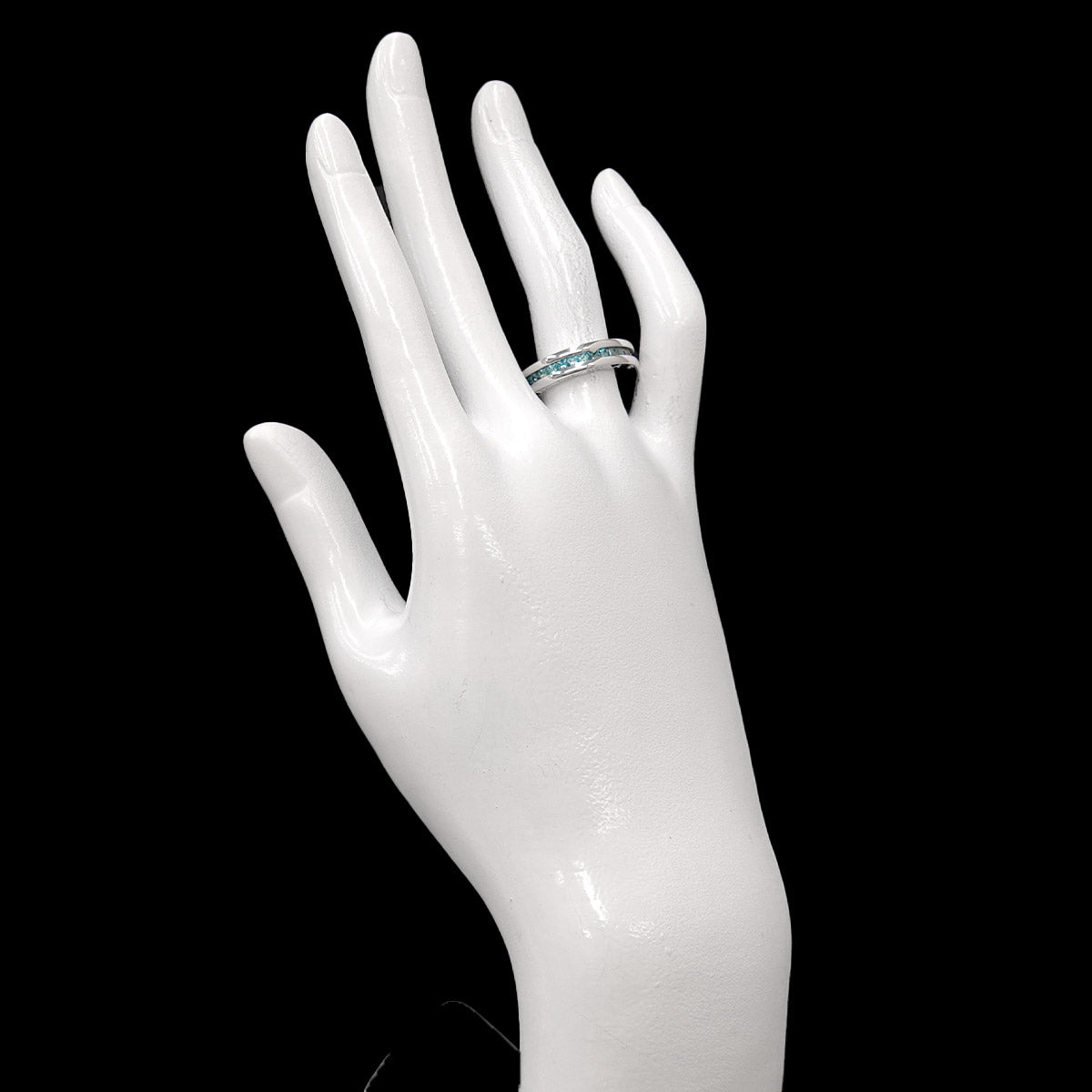 B-ZERO1 1 BAND Topaz Ring 18K White Gold 750 Size52 6(US)