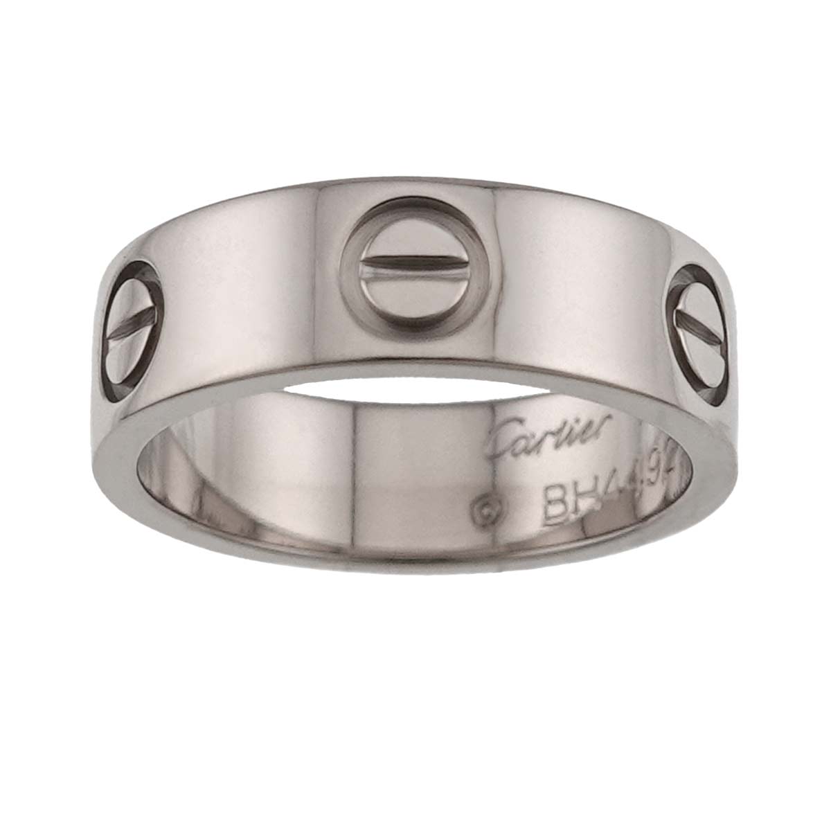 Love Ring 18K White Gold 750 size49 4.5-4.75(US)