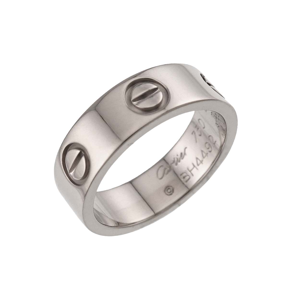 Love Ring 18K White Gold 750 size49 4.5-4.75(US)