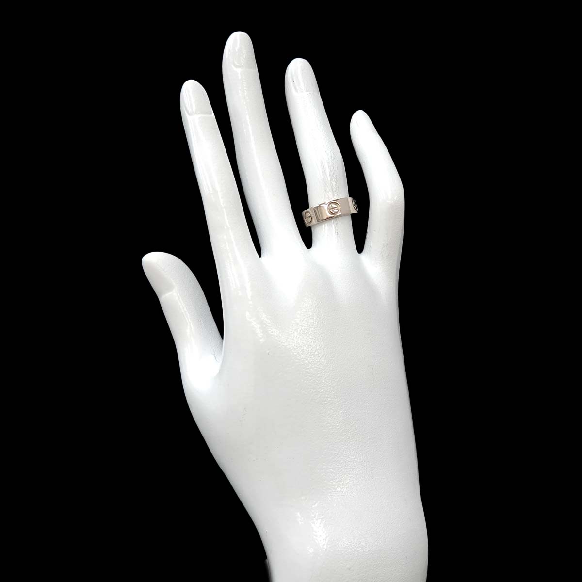 Love Ring 18K White Gold 750 size49 4.5-4.75(US)