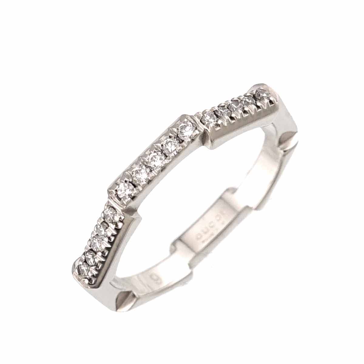 Link to Love Diamond Ring Pt Platinum Size9 4.5-4.75(US)