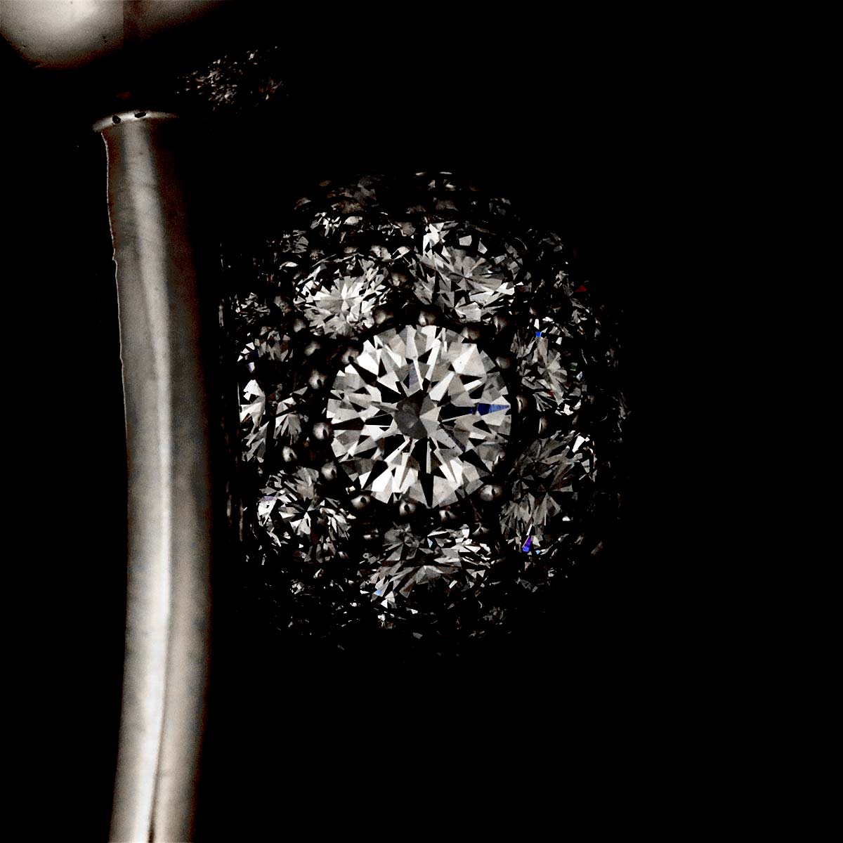 HardWear Ball Pave Diamond Bracelet 18K WG 750