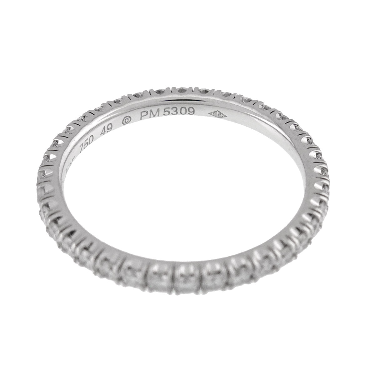 ETINCELLE Full Diamond Ring 18K WG 750 size49 4.75-5(US)