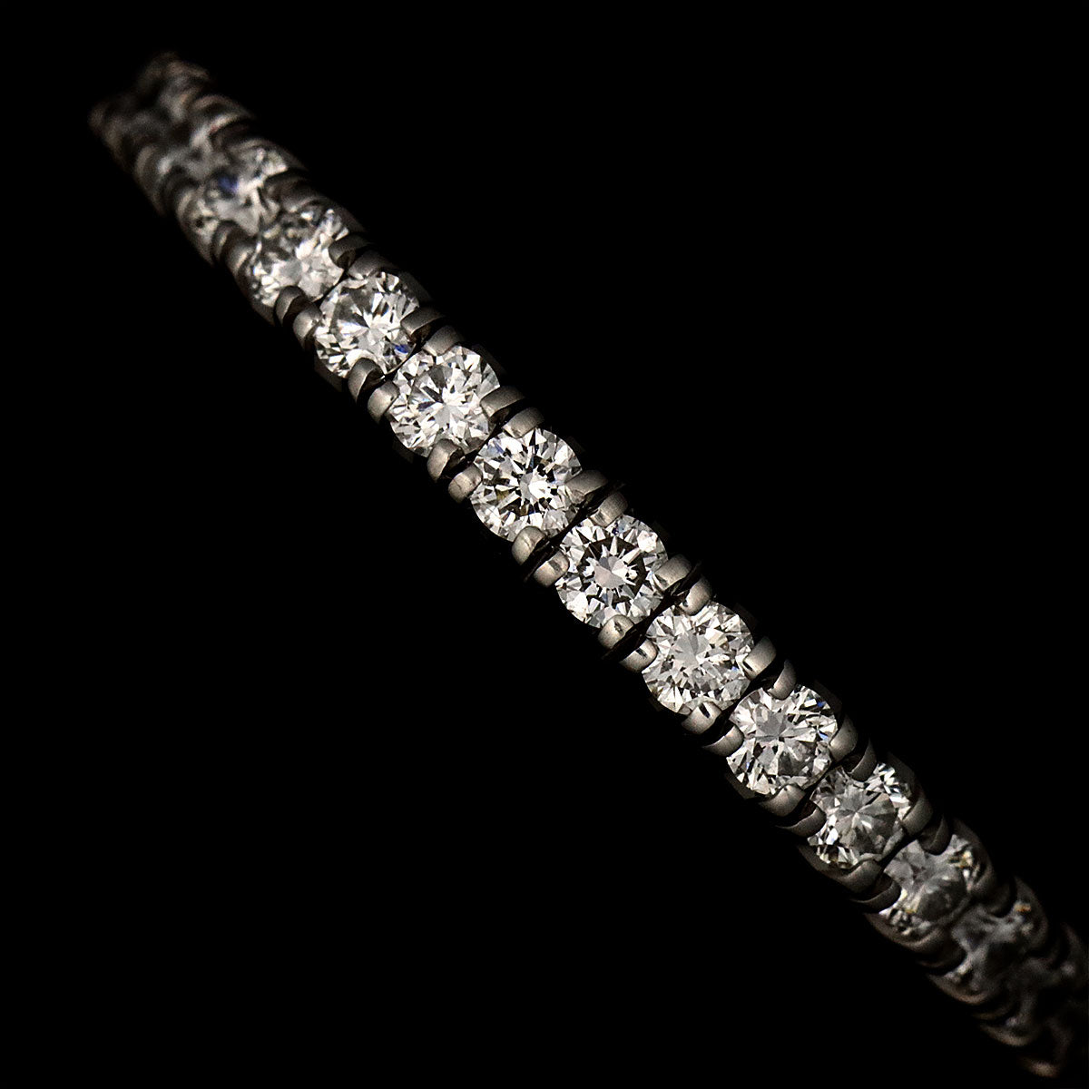 ETINCELLE Full Diamond Ring 18K WG 750 size49 4.75-5(US)