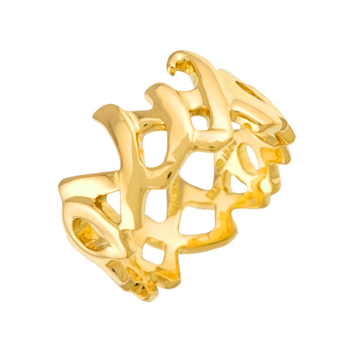 Love Kiss Ring 18K Yellow Gold 750 Size6.25-6.5(US)