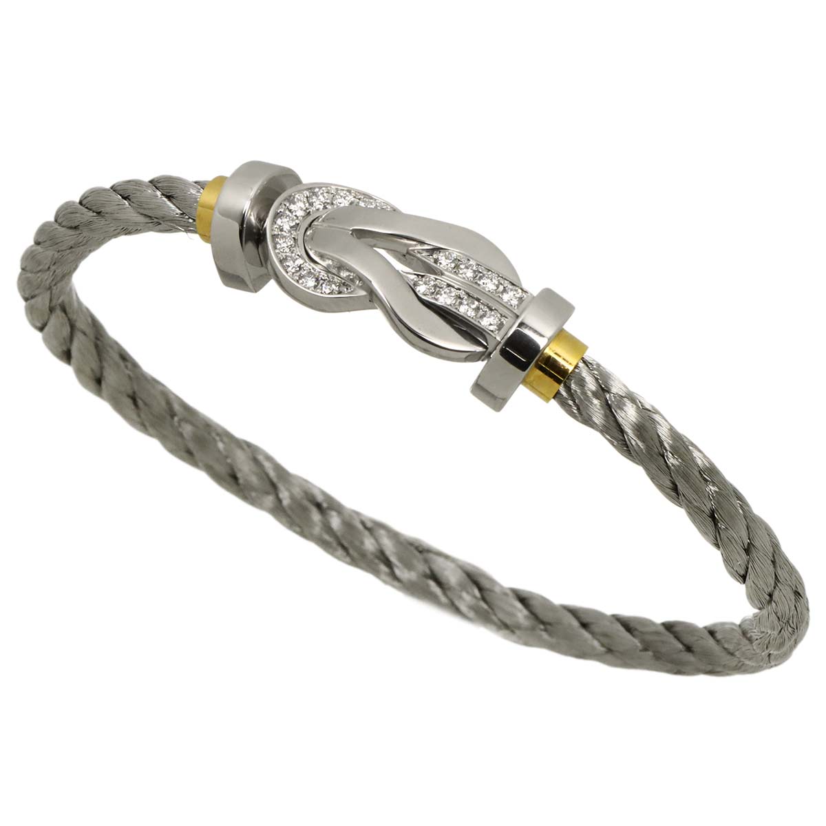 Chance Infini Diamond Bracelet LM 18K WG YG 750 Steel size16
